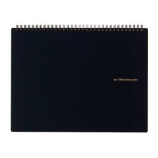 Maruman Mnemosyne Black 5mm Grid Top Spiral Notebook